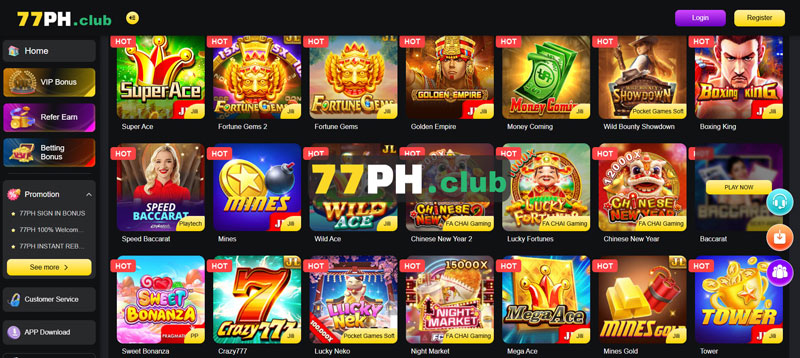 VIP Access and What You Get With 77ph Vip